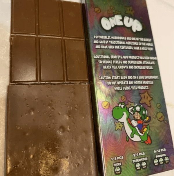 One Up Magic Mushroom Chocolate Bar – 3500mg