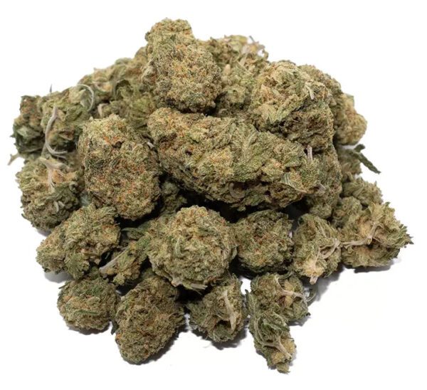 Super Silver Haze Cannabis Flower – Dense Green Buds with Orange Hairs